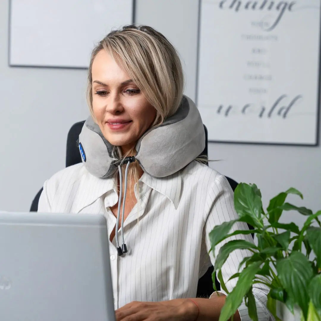 TheraWells Travel Pillow | Masajeador Shiatsu
