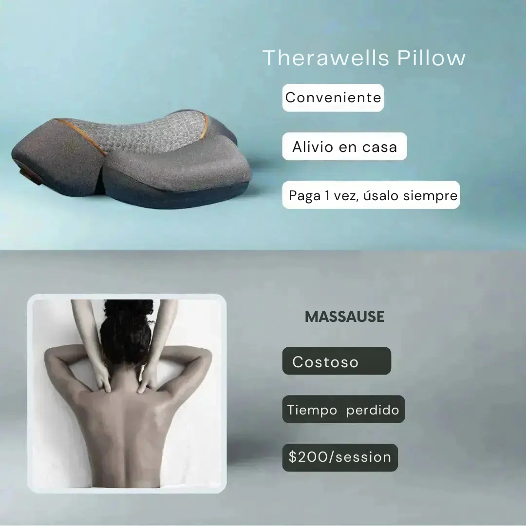 TheraWells Back Pillow | Masajeador de tracción
